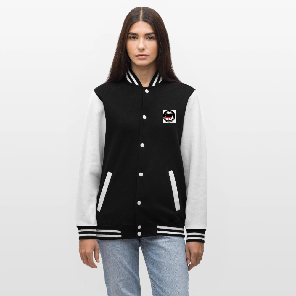 Veste Teddy - noir/blanc