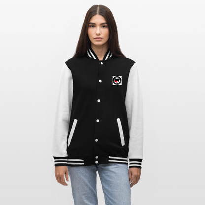Veste Teddy - noir/blanc