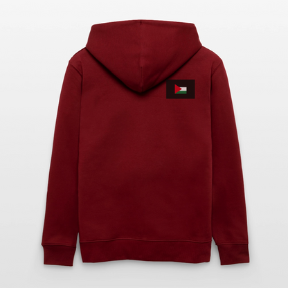 Veste à capuche bio CULTIVATOR Stanley/Stella Unisexe Palestine - bordeaux