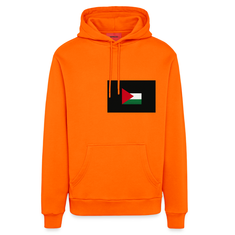 Sweat à capuche bio décontracté fabriqué en UE palestine - SUNSET ORANGE