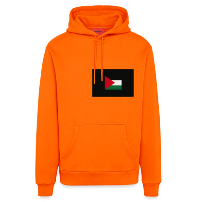 Sweat à capuche bio décontracté fabriqué en UE palestine - SUNSET ORANGE
