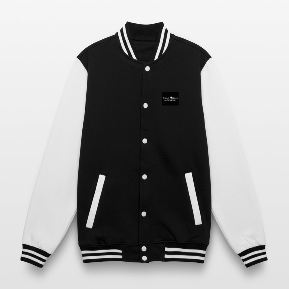 Veste Teddy - noir/blanc
