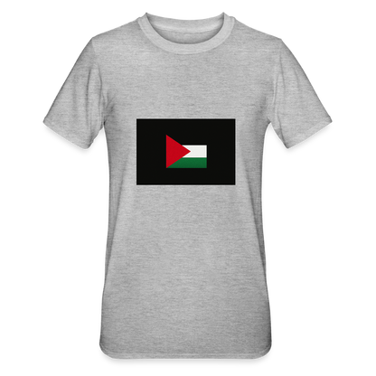 T-shirt polycoton Unisexe Palestine - gris chiné