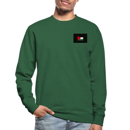 Sweat-shirt Unisex Palestine - vert foncé