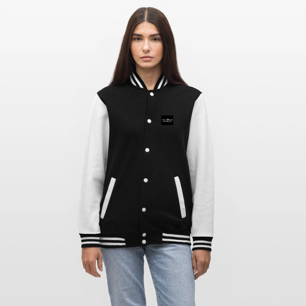 Veste Teddy - noir/blanc