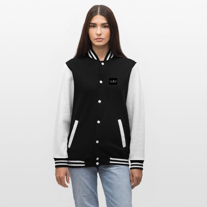 Veste Teddy - noir/blanc