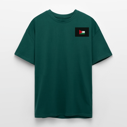 T-shirt oversize épais - hunter green