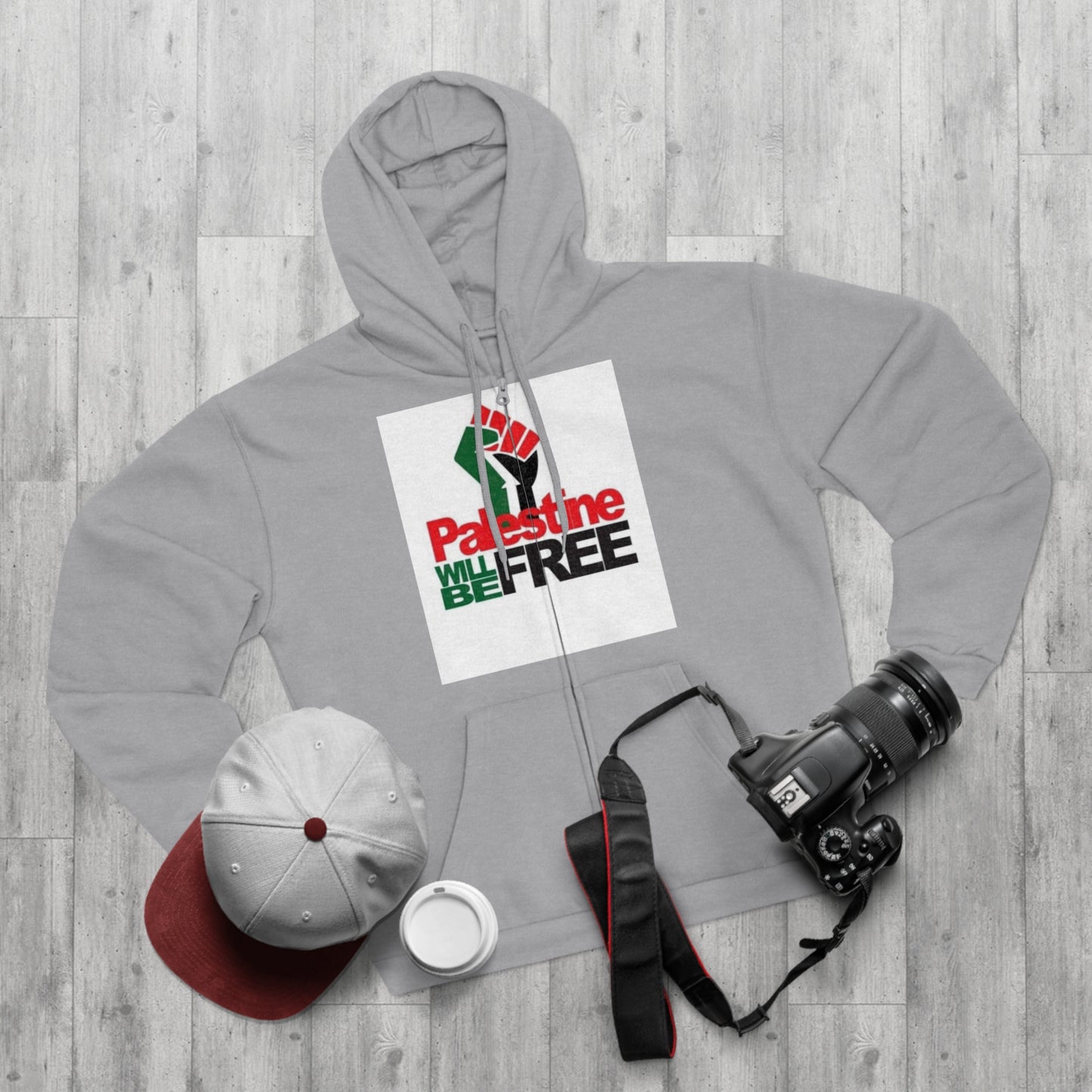 Palestine Will Be Free Zip Hoodie